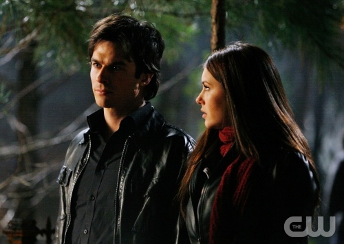 The Vampire Diaries Damon And Elena Kissing. The Vampire Diaries, Season 1,
